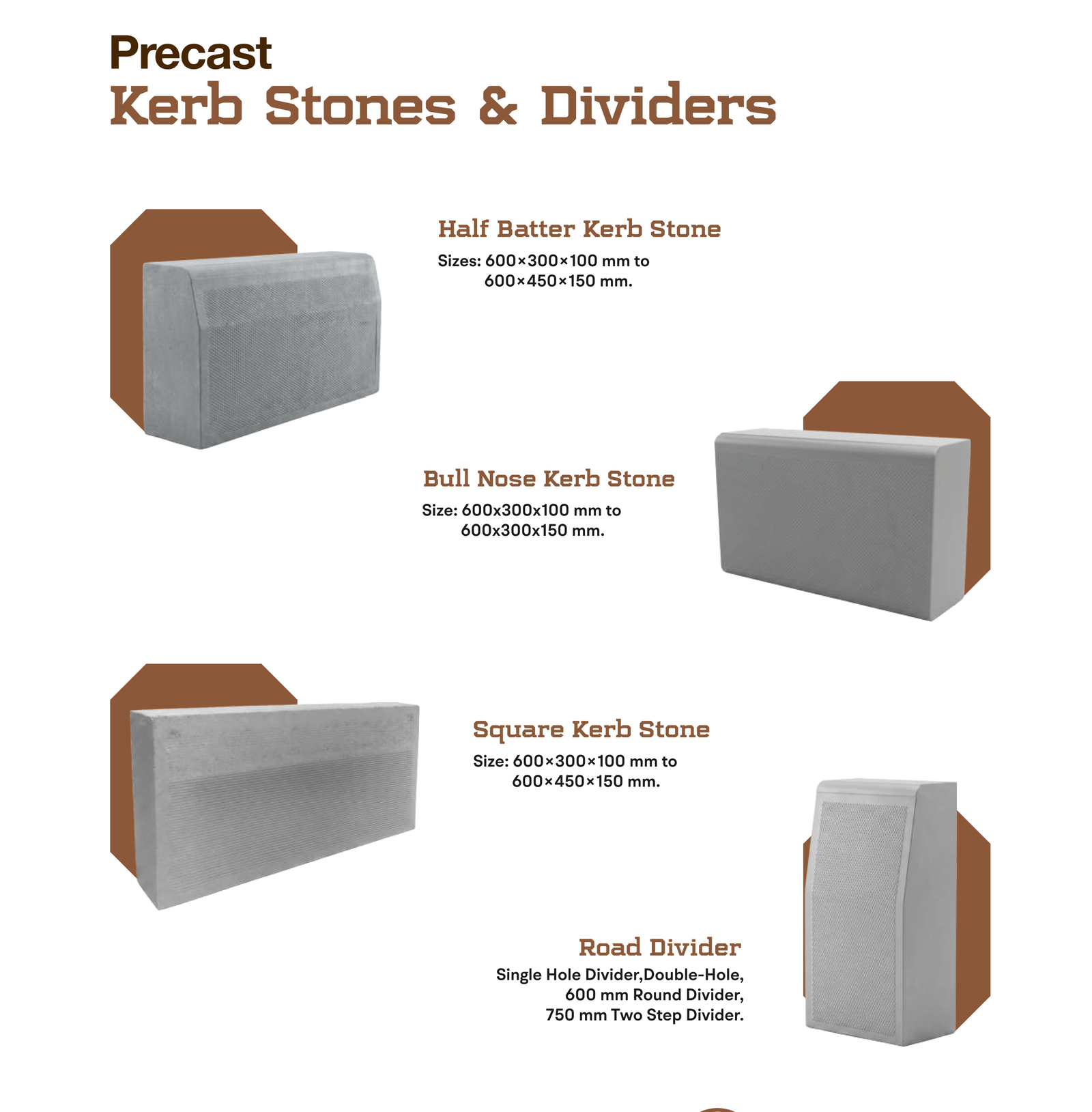 Kerb Stone & Road Divider Profiles