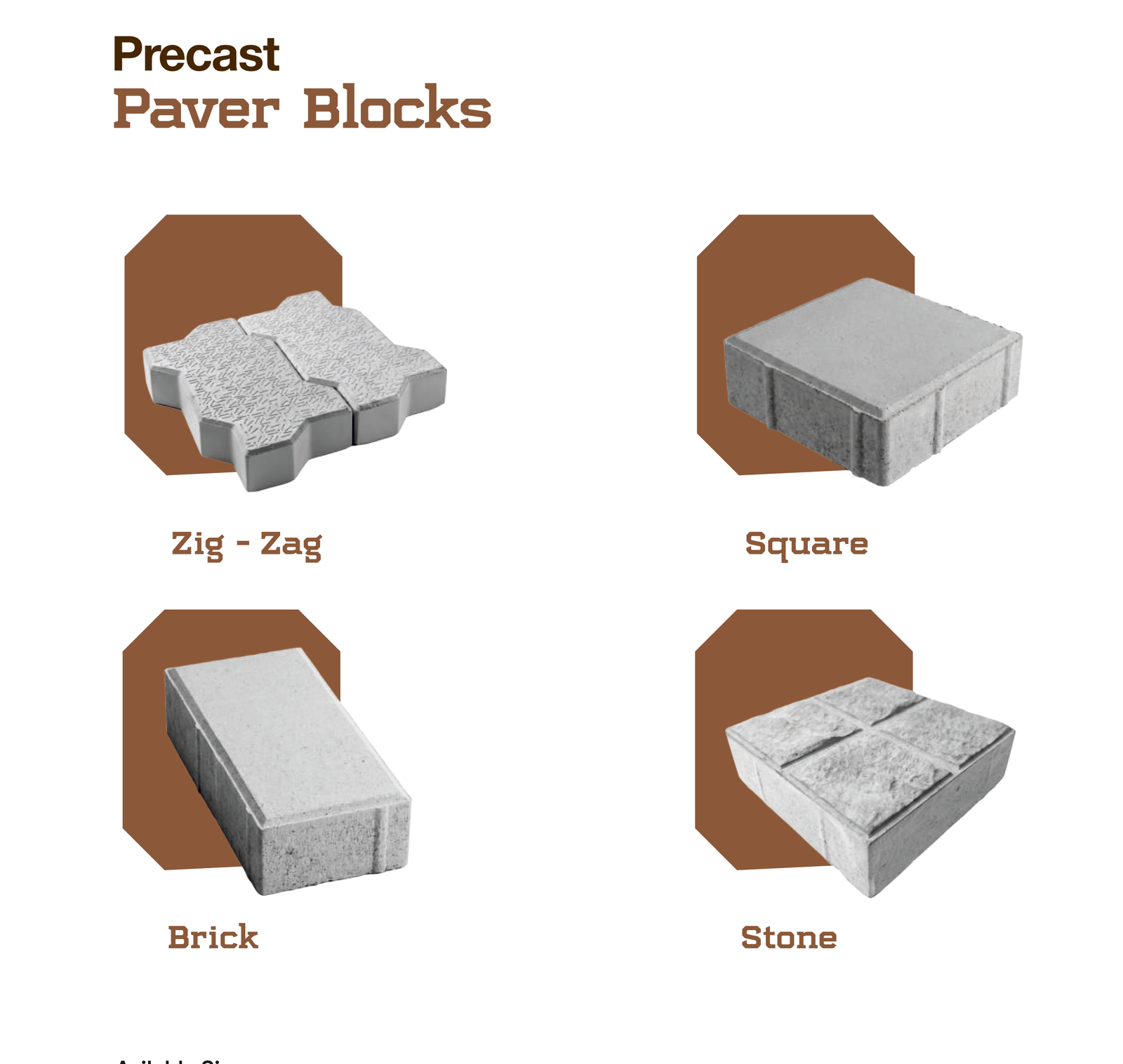 Available Paver Patterns & Shapes